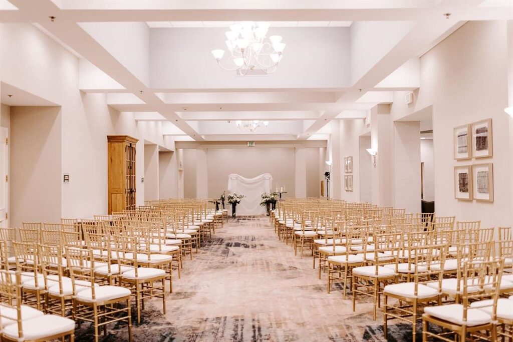 wedding ceremony at 1881 Events Hall in Spartanburg, South Carolina